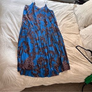 Great condition Anthropologie ATSU Maxi Sundress Blue 2X